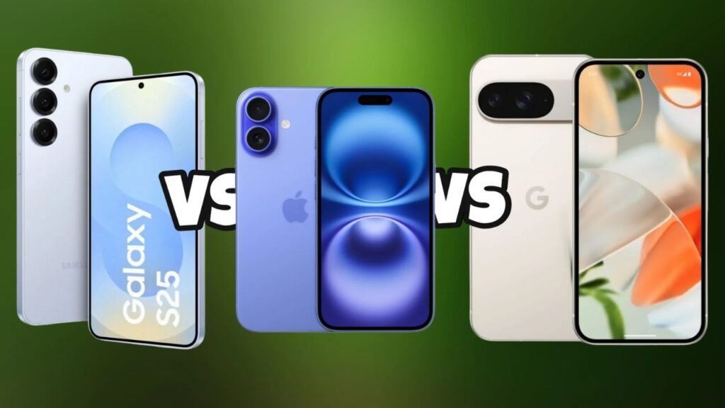 iPhone 16 vs Pixel 9 vs Galaxy S25