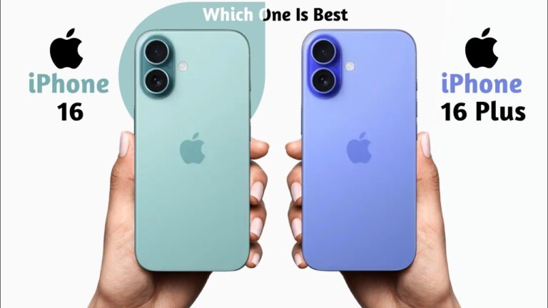iPhone 16 vs iPhone 16 plus