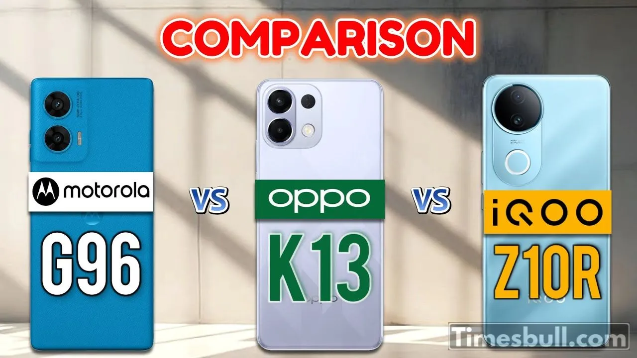 Iqoo Z10r, Moto G96, Or Oppo K13
