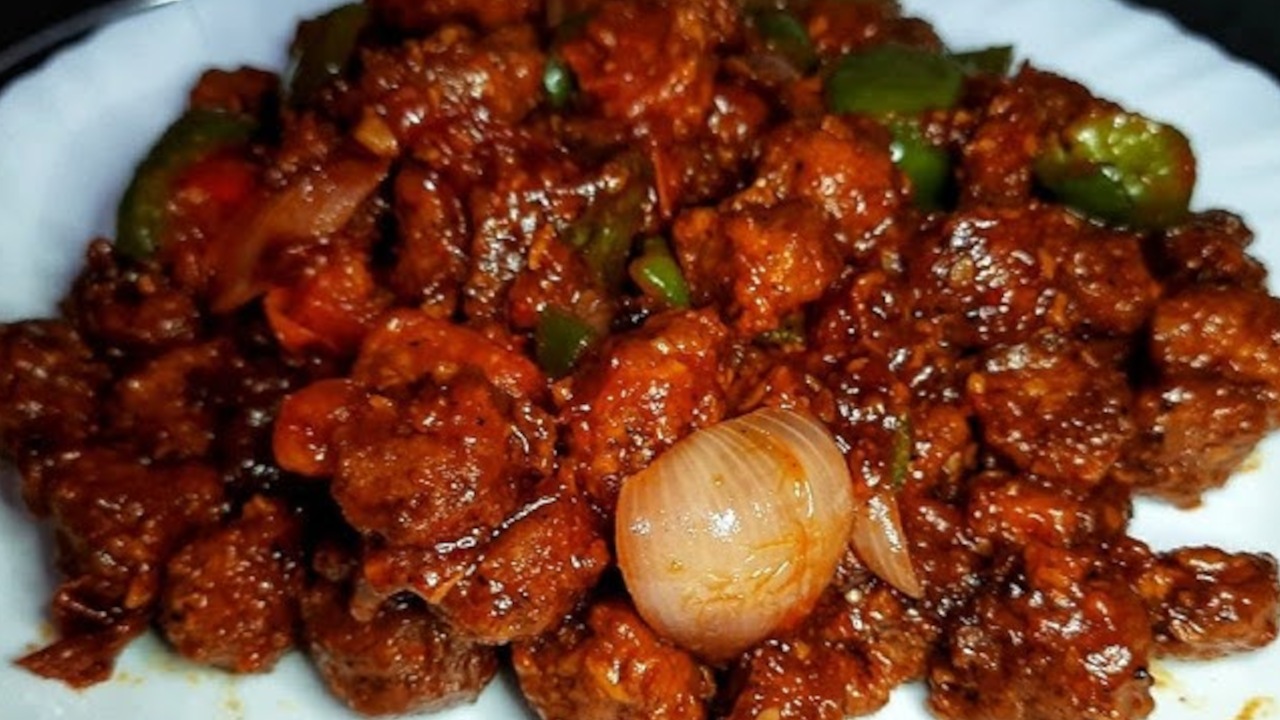 This Mouthwatering Delicious Soya Manchurian...