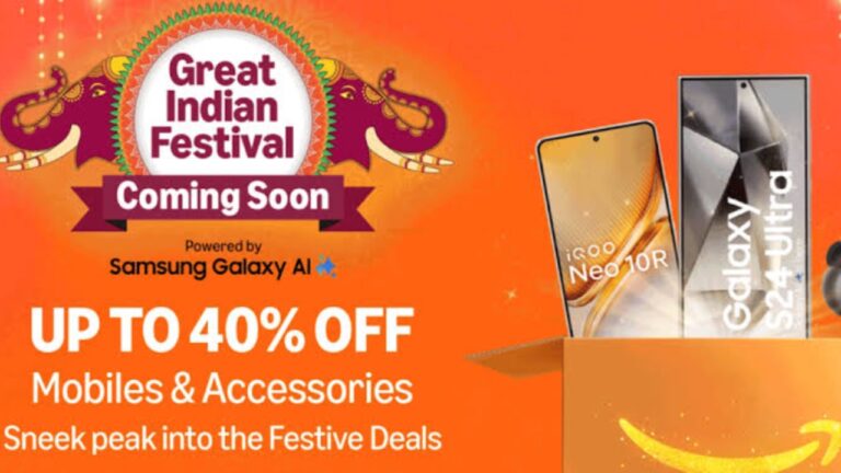 Amazon Great Indian Festival 2025: Upto 40% on Smartphones, Deal Offer Revealed!