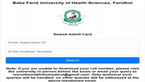 How to Download BFUHS Staff Nurse Admit Card? Get Your Hall Ticket at bfuhs.ac.in