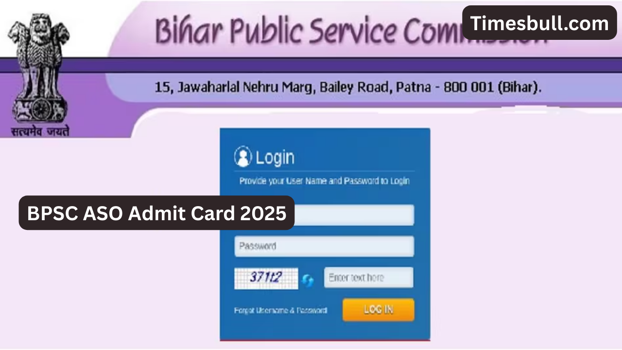 BPSC ASO Admit Card 2025:...