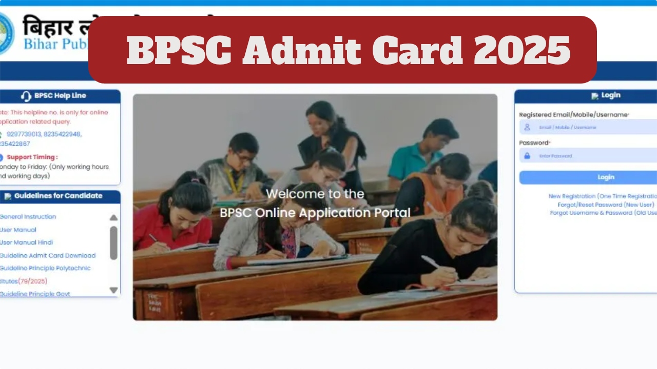 BPSC Admit Card 2025 Declared...