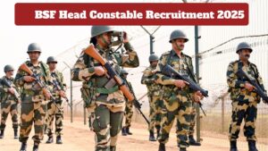 BSF Head Constable Recruitment 2025 Apply for 1,121 RO & RM Posts