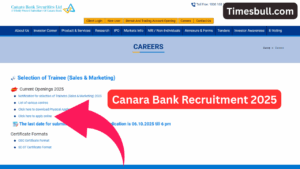 Canara Bank Recruitment 2025: Walk-In/Online Interview for Trainee Posts – Apply Now at canmoney.in