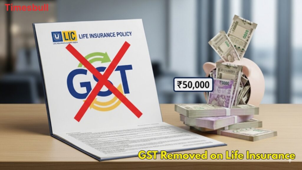 GST Removed on Life Insurance
