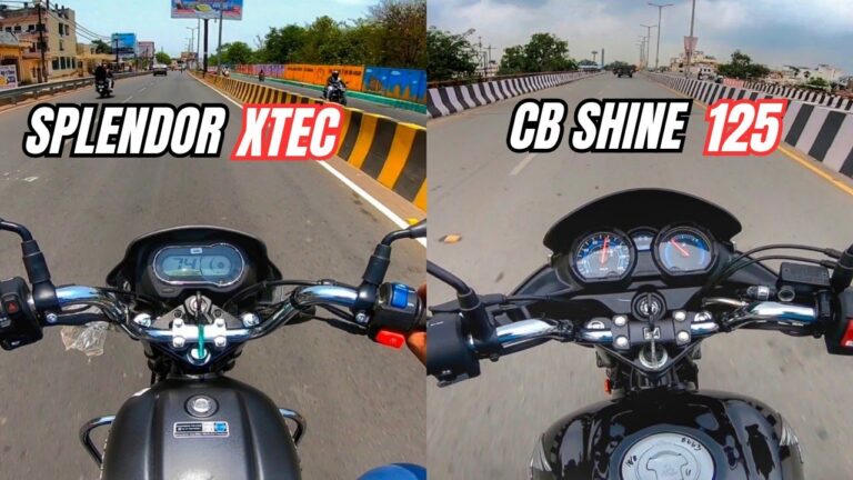 Hero Splendor XTEC vs Honda Shine 125 – XTEC Gives 75 Km Mileage While Honda Shine Offers More