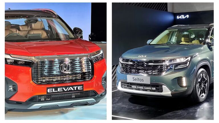 Honda Elevate vs Kia Seltos 2025 : Feature, Performance & Comfort Face-Off