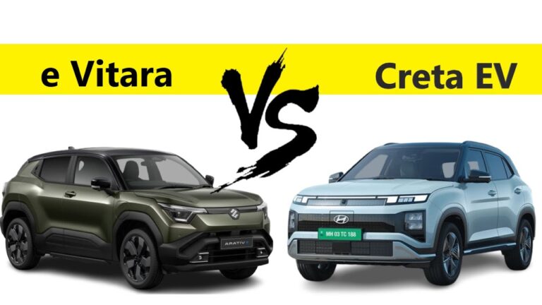 Hyundai Creta EV vs Maruti Suzuki eVitara : Which Electric SUV Should You Buy in 2025? – Know Here