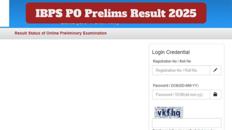 IBPS PO Prelims Result 2025 – How to Check Result at IBPS ibps.in, Direct Link Here