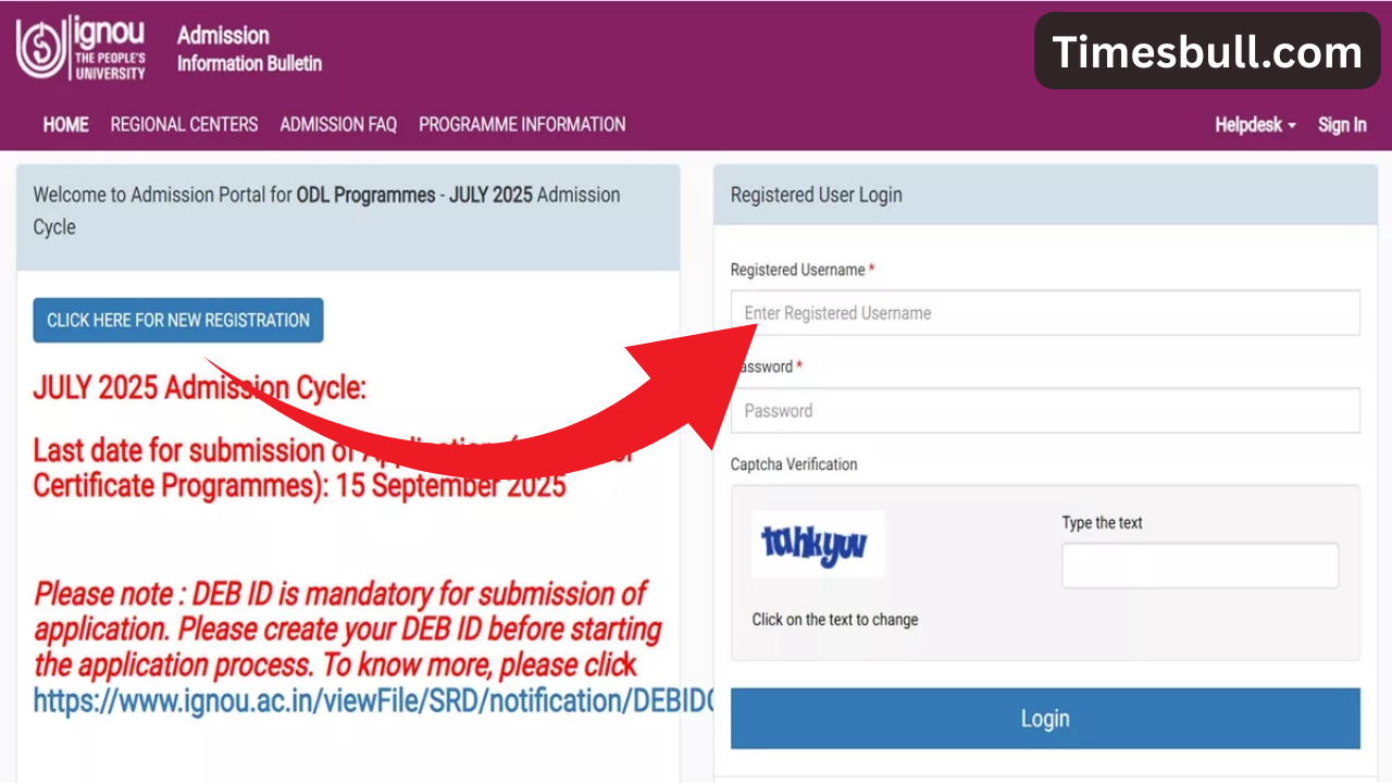 IGNOU Admission 2025: Last Date...
