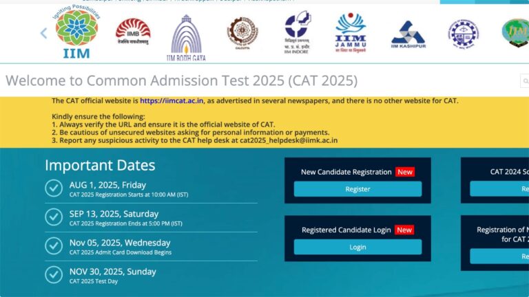 IIM CAT 2025 Registration 2025 – Last Day to Apply Is September 13 at iimcat.ac.in