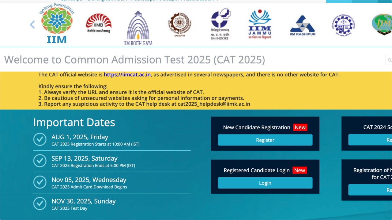 IIM CAT 2025 Registration 2025...