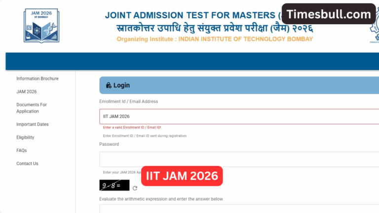 IIT JAM 2026 Exam: Dates, Fees & How to Apply joaps.iitb.ac.in
