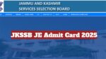 JKSSB JE Admit Card 2025