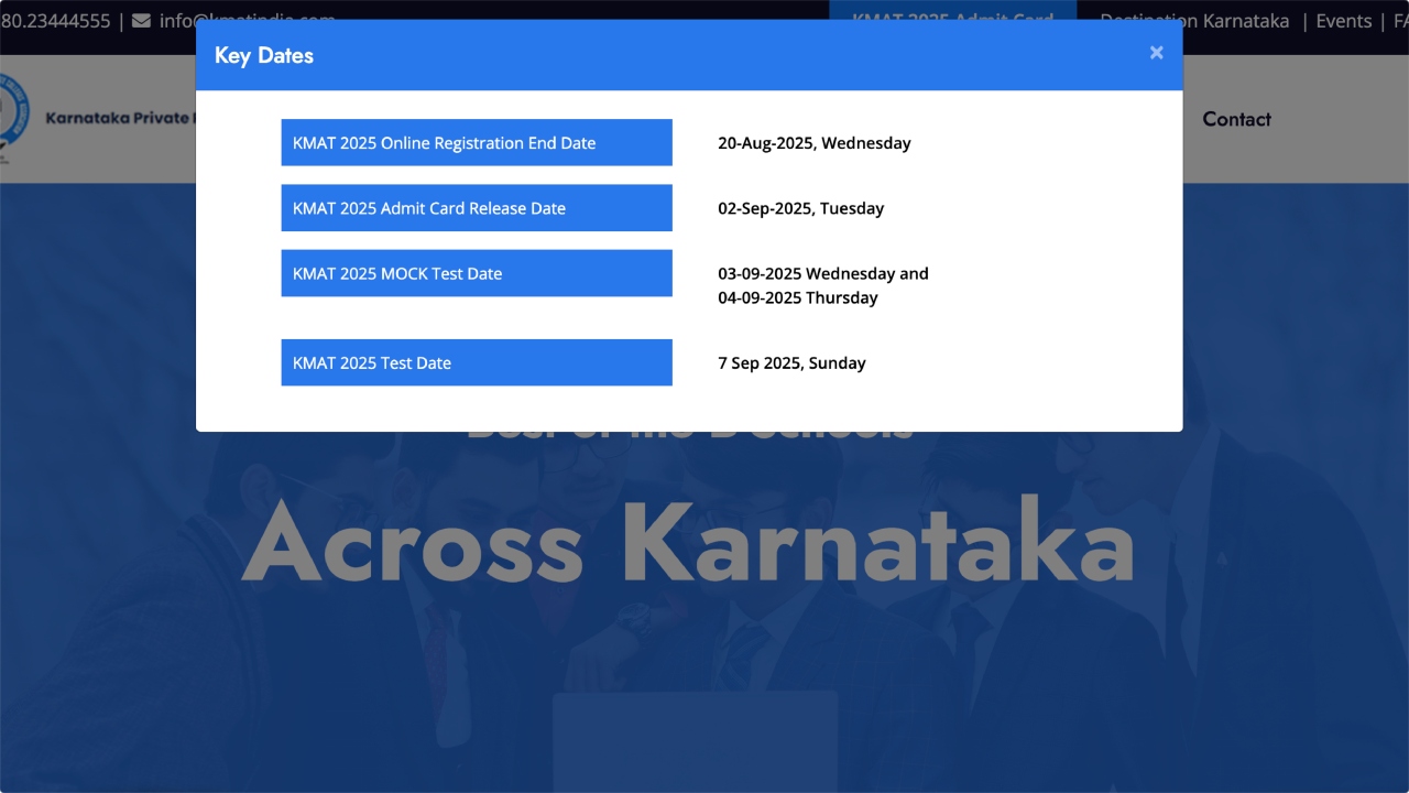 KMAT 2025 Admit Card –...