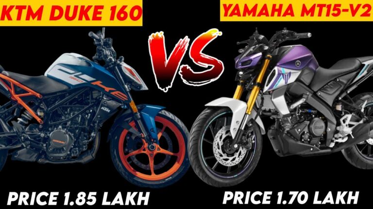 KTM Duke 160 vs Yamaha MT 15 V2 Which Bike Is Better Under ₹2.25 Lakh