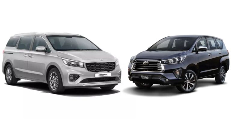 Kia Carnival 2025 or Toyota Innova Crysta – Which MPV is Best for Indian Families?
