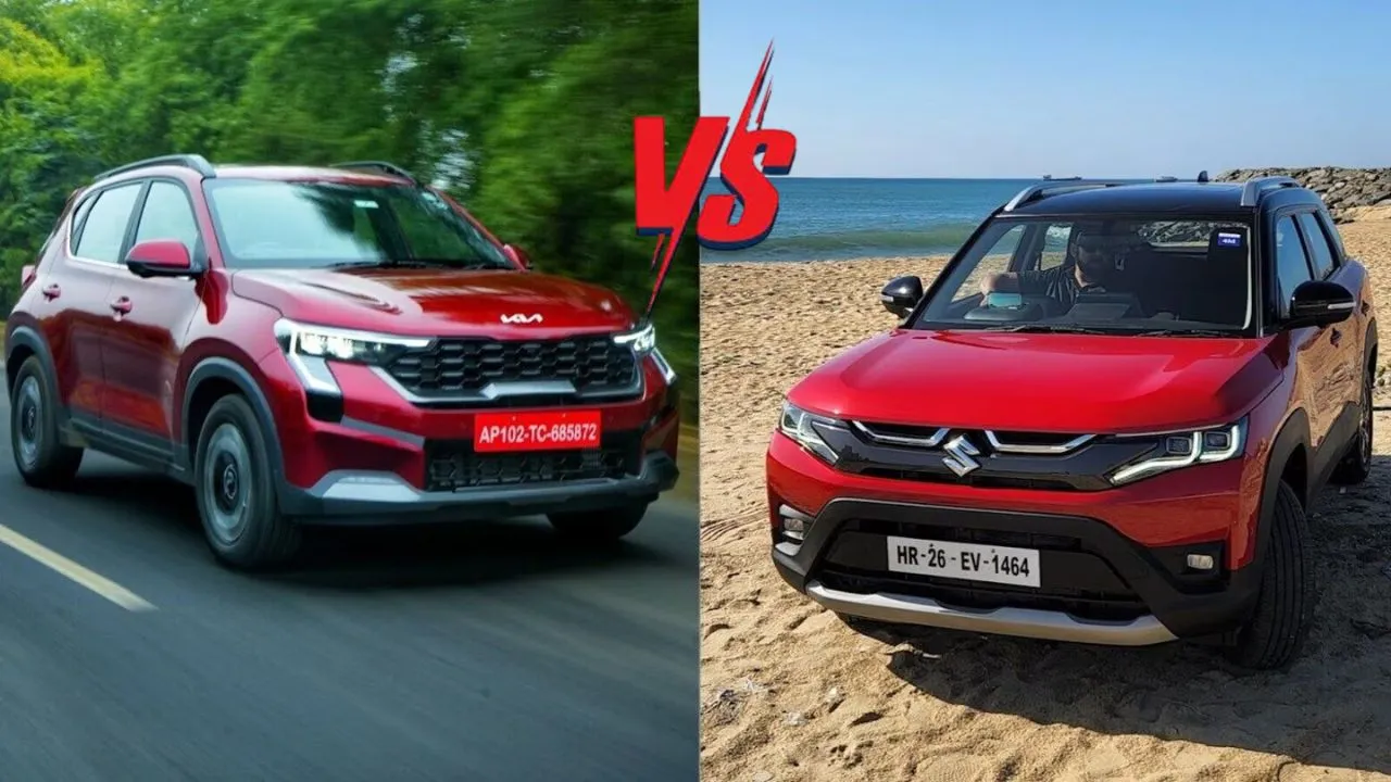 Kia Sonet Vs Maruti Brezza