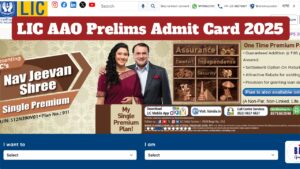 LIC AAO Prelims Admit Card 2025 Likely to be Declared September 26th at licindia.in