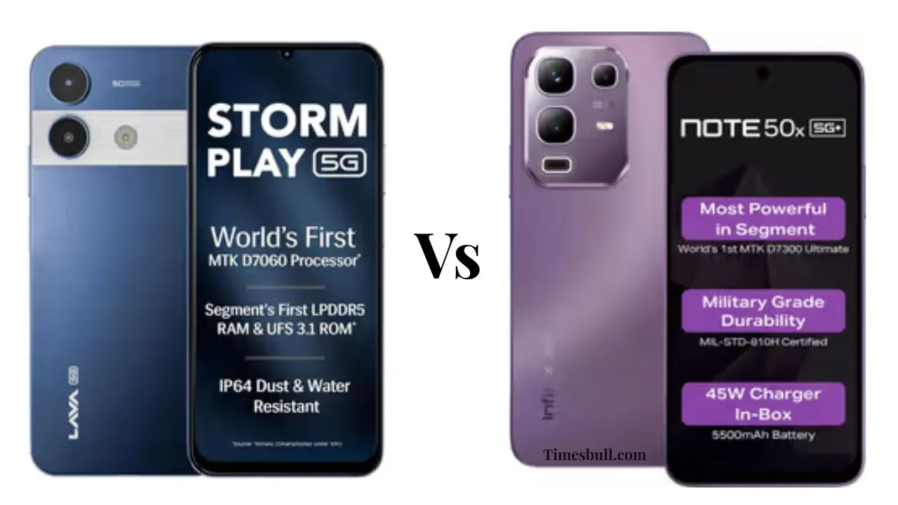 Lava Storm Play 5g Vs Infinix Note 50x 5g