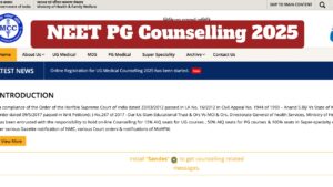 NEET PG Counselling 2025 Schedule to be Announced Soon – How to Register at mcc.nic.in