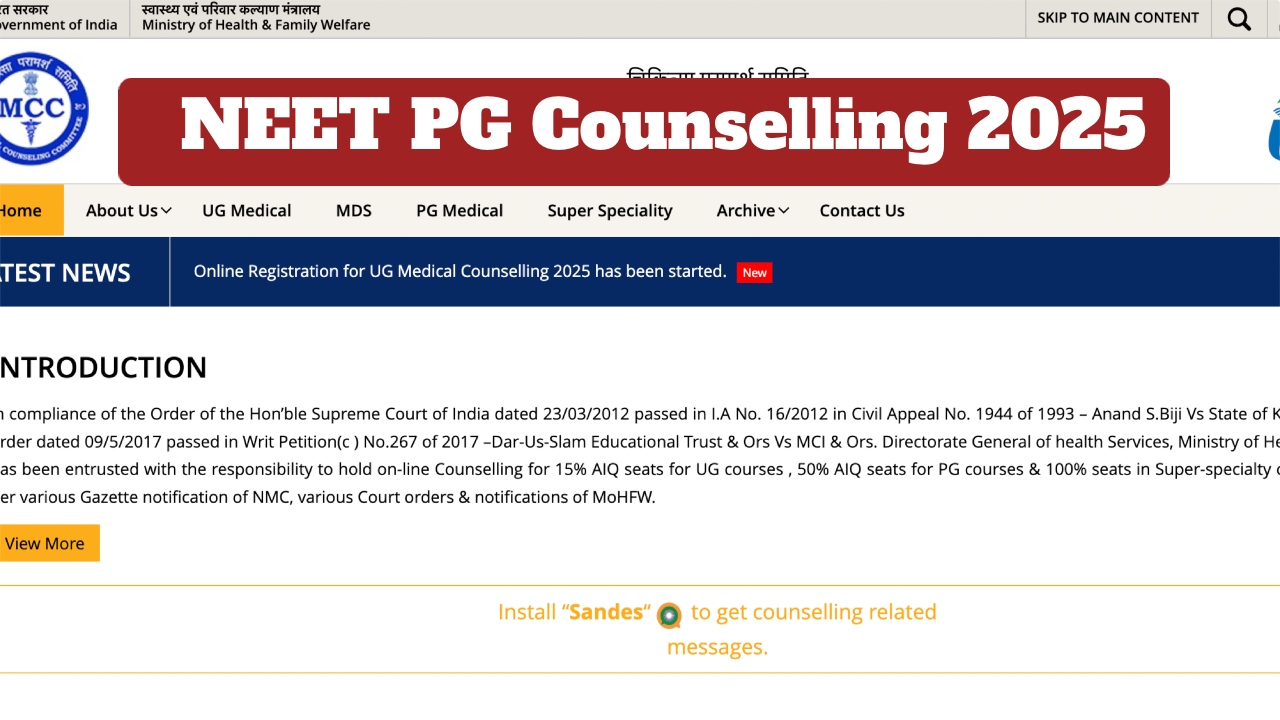 NEET PG Counselling 2025
