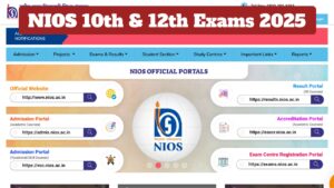 NIOS 10th & 12th Exams 2025 Date Sheet Released, Check Full Schedule