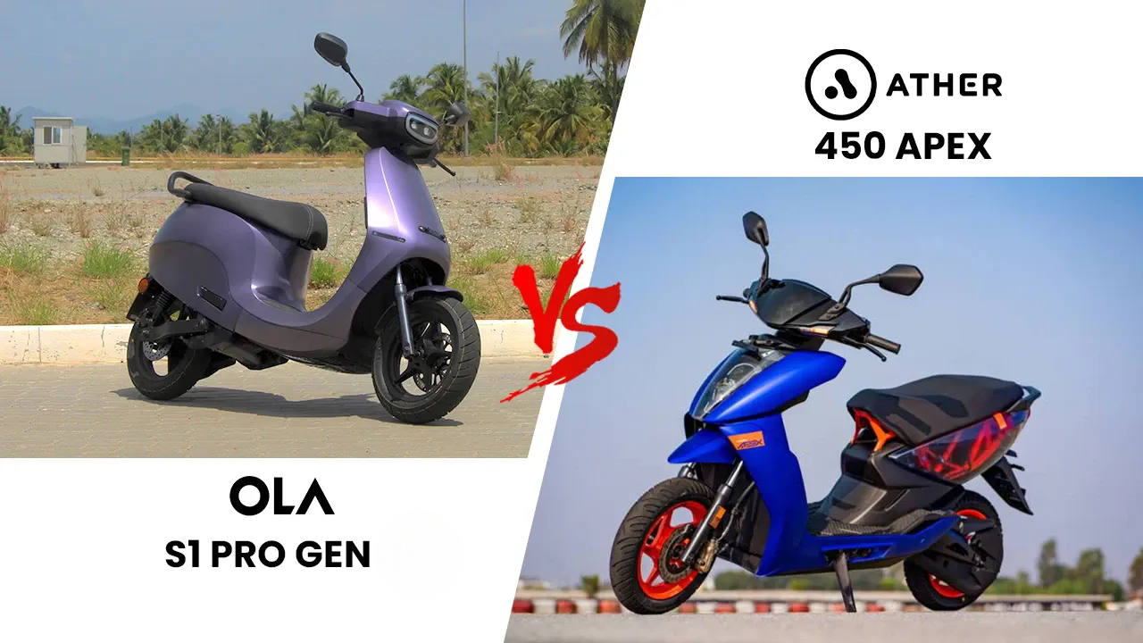 Ola S1 Pro Gen 3 vs Ather 450 Apex