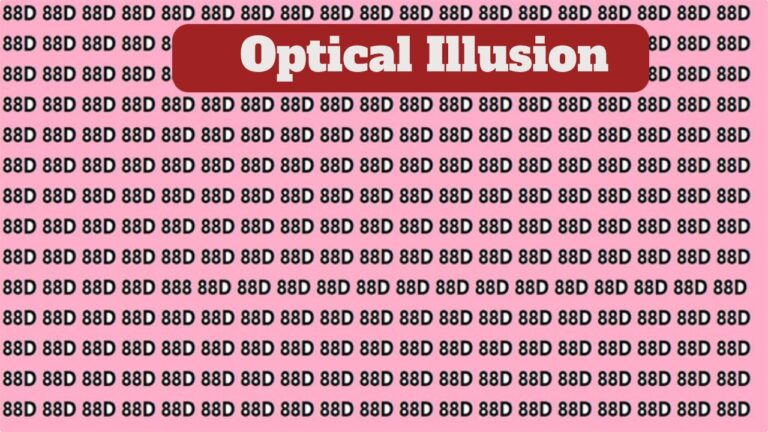 Optical Illusion –  Can You Find the Hidden 888 in 15 Seconds?