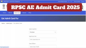 RPSC AE Admit Card 2025 Declared – How to Download Hall Ticket via rpsc.rajasthan.gov.in.