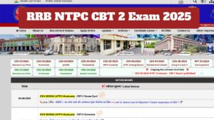 RRB NTPC CBT 2 Exam 2025 – City Slips to Release on October 3, Admit Cards on October 9