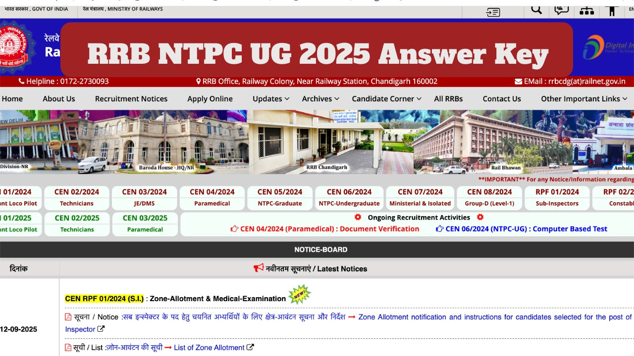 RRB NTPC UG 2025 Answer...