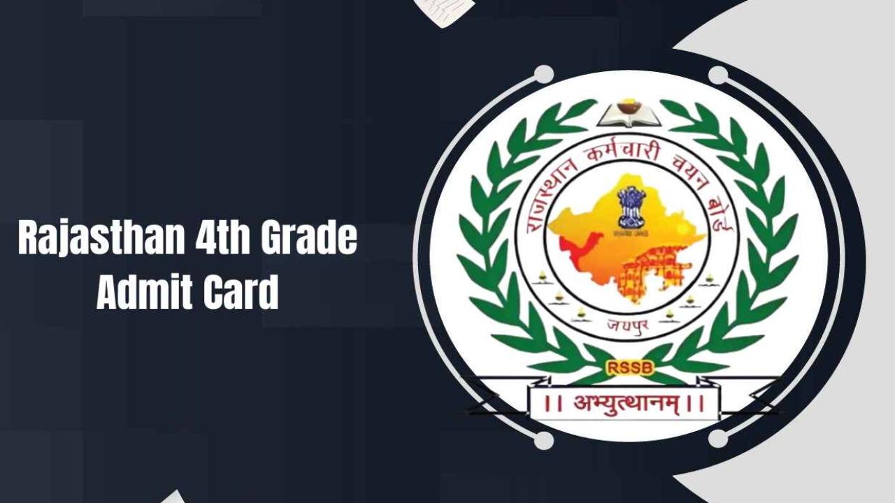 RSMSSB RSSB Rajasthan 4th Grade Admit Card 2025