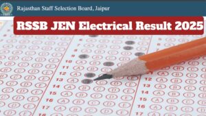 RSSB JEN Electrical Result 2025 Declared – How to Check Score at rsmssb.rajasthan.gov.in