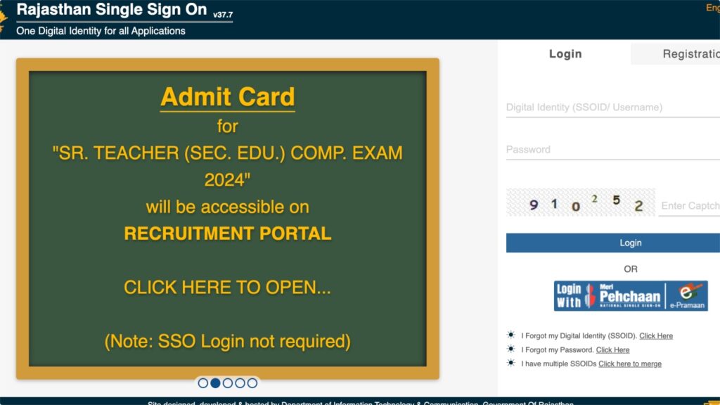 Rajasthan Police Admit Card 2025 Link Active – How to Download Hall Ticket at sso.rajasthan.gov.in/signin