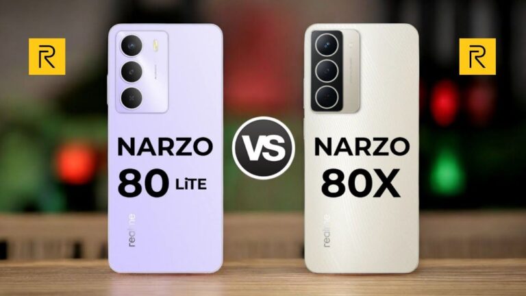 Reamle Narzo 80x 5G vs Narzo 80 Lite: The Key Differences That Matter