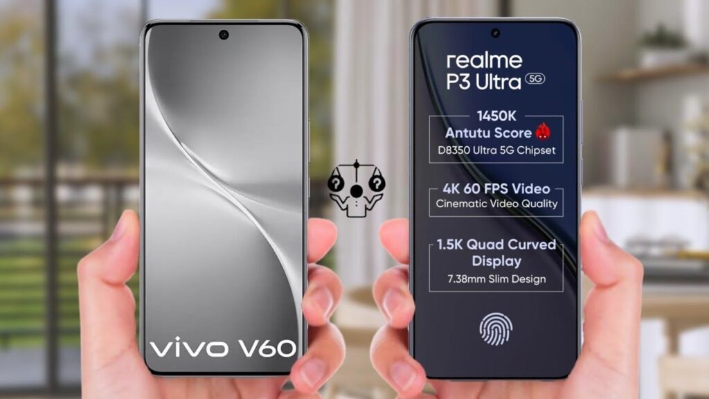 Realme P3 Ultra vs Vivo V60 5G