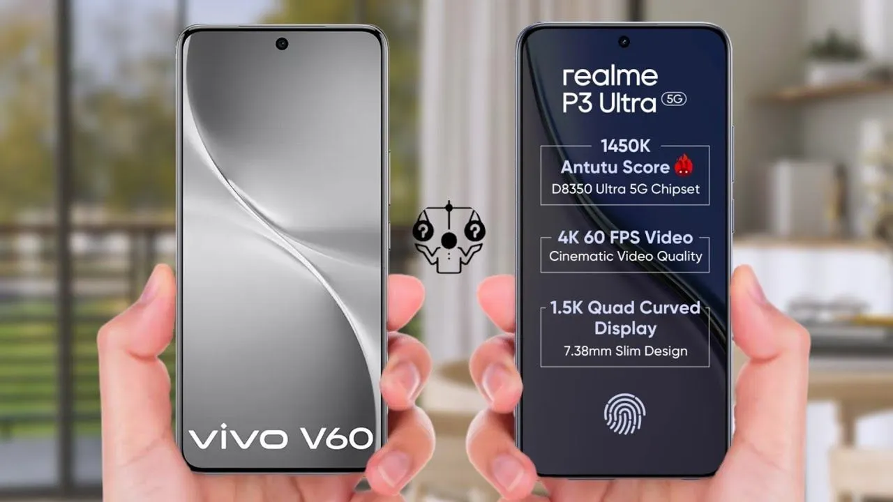 Realme P3 Ultra Vs Vivo V60 5g