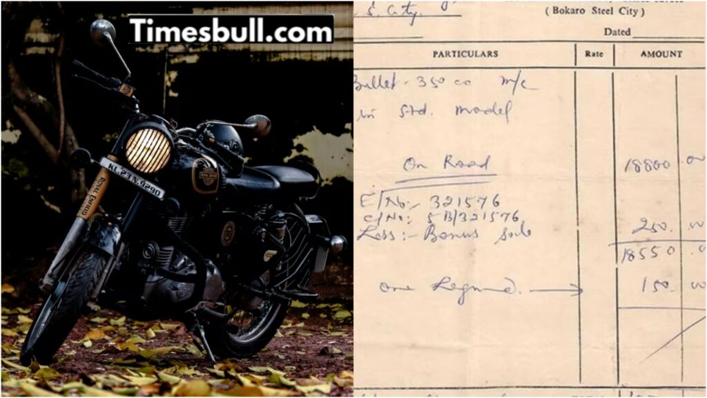 In 1986, you could get a Royal Enfield Bullet at the price of a smartphone; bill goes viral