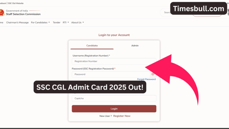 SSC CGL Admit Card 2025 Out! Download Your Tier-1 Hall Ticket @ ssc.gov.in