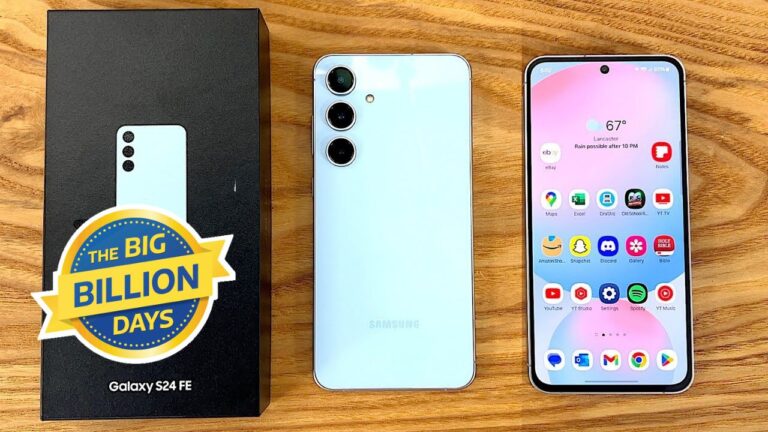 Samsung Galaxy S24 FE 5G Phone with 8GB RAM & 50MP Camera at ₹30,000 in Flipkart BBD Sale