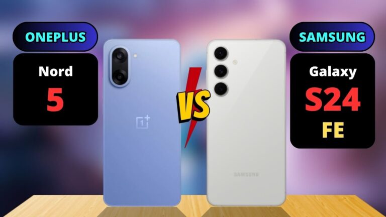 Samsung Galaxy S24 FE 5G vs OnePlus Nord 5 : Best 2025 Deals on Flipkart & Amazon