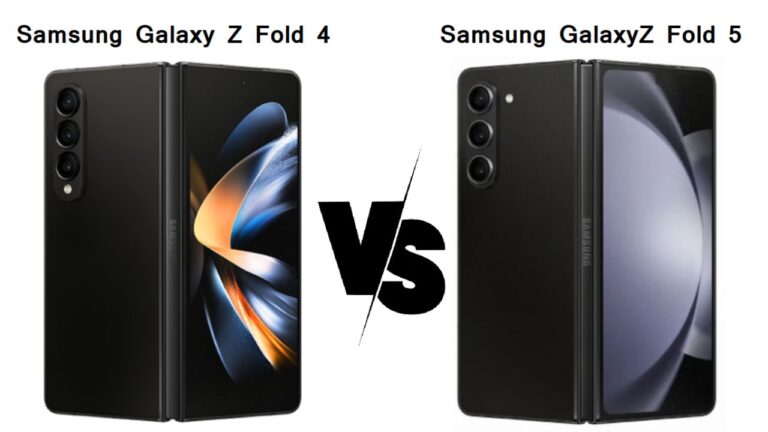 Samsung Galaxy Z Fold 5 vs Z Fold 4