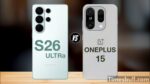 Samsung S26 Ultra vs OnePlus 15