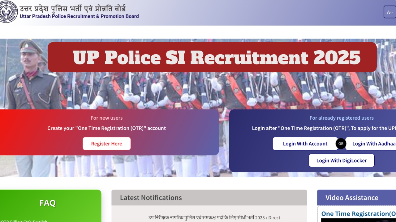 UP Police SI Recruitment