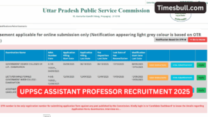 UPPSC Assistant Professor Recruitment 2025: 1253 Vacancies Announced – Apply Online at uppsc.up.nic.in