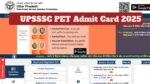 UPSSSC PET Admit Card 2025