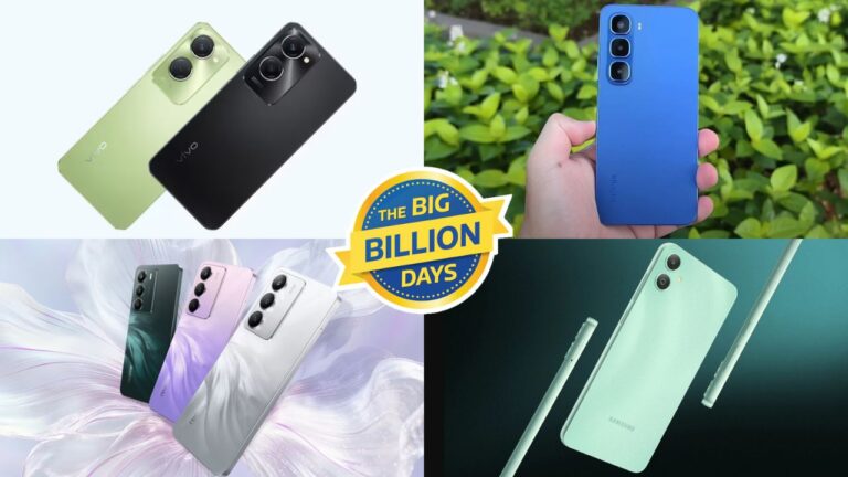 Vivo, Realme, POCO, Moto, Redmi, Samsung, Infinix 5G Phones Under 10K In Flipkart Big Billion Days Sale